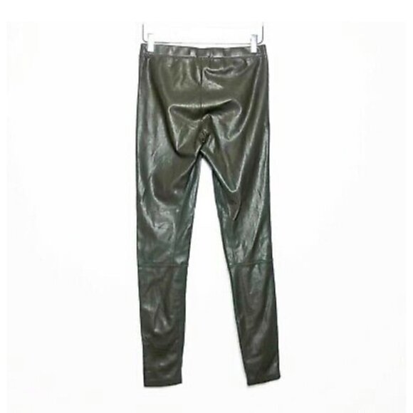 - Wilfred xs olive green faux leather pant - Picture 8 of 9